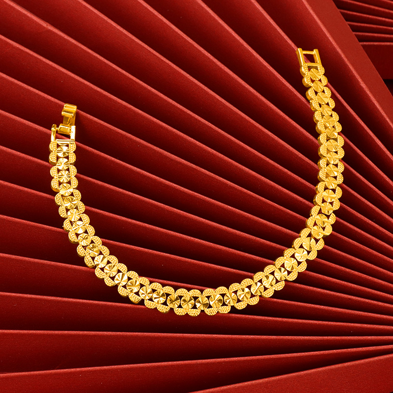 Ethnic Fashion Instagram - Luxe 24K 9999 puur gouden dameshorlogeketting