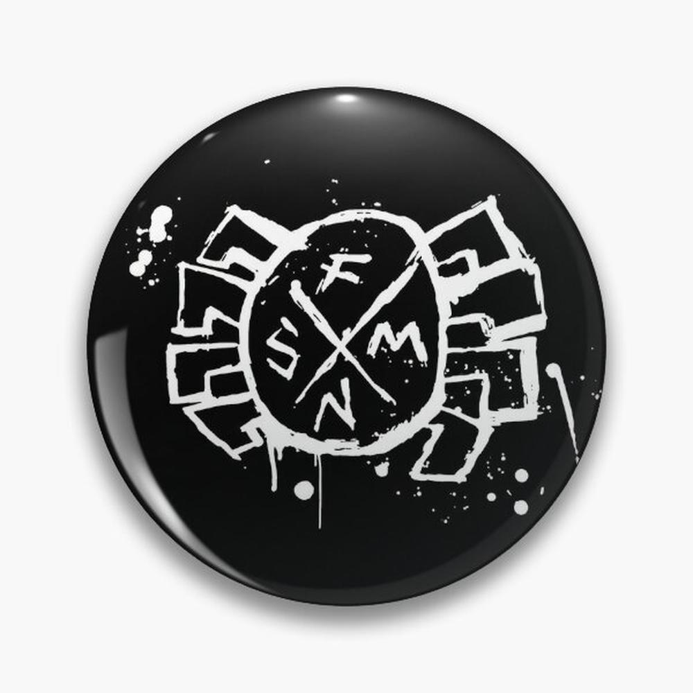Ethnic Modern Fashion - Spider Punk Logo Pin Buttons Broches