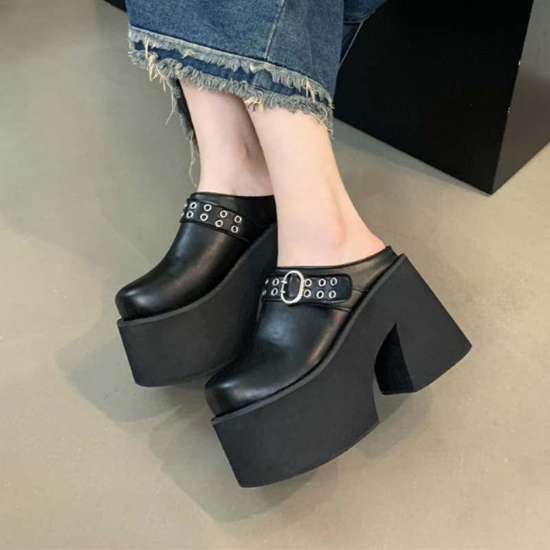Ethnic Modern Fashion - 11 cm PU lederen flats damesmode