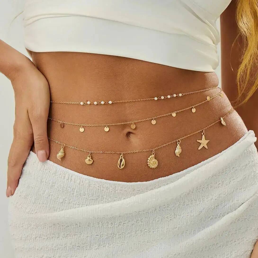 Ethnic Fashion Jewellery - IngeSight.Z 3 stks/set Boho Zeester Conch