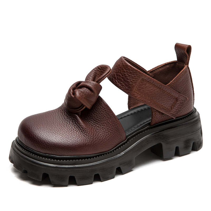 Ethnic And Fashion - 5 cm etnische knoop platform wedge