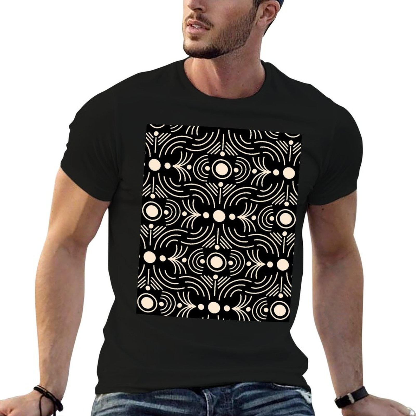 Mudcloth Print Top - Boho Mud Cloth - Geometrisch abstract