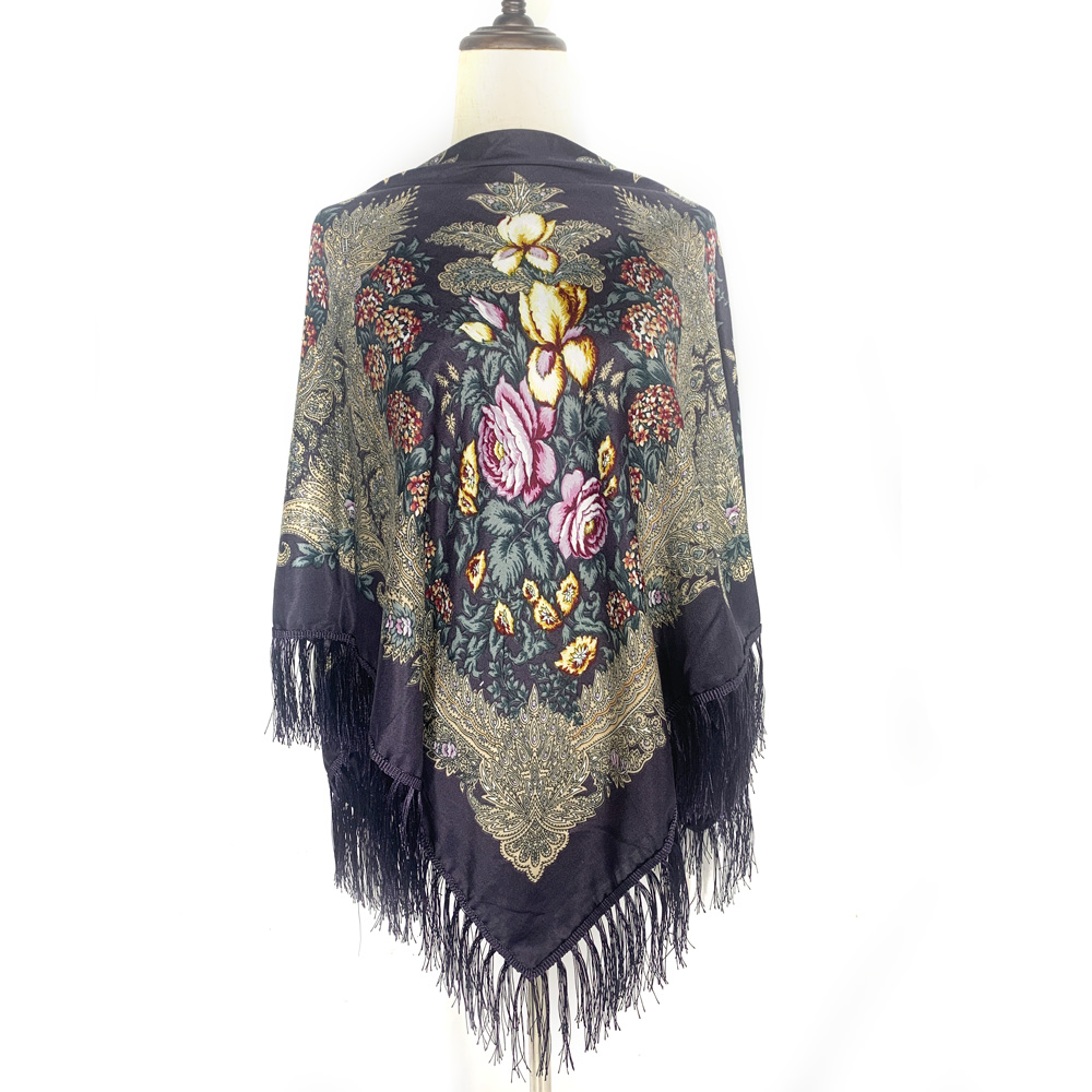 Winter Ethnic Fashion For Women - 130*130 cm Etnische Stijl Russische Vierkante