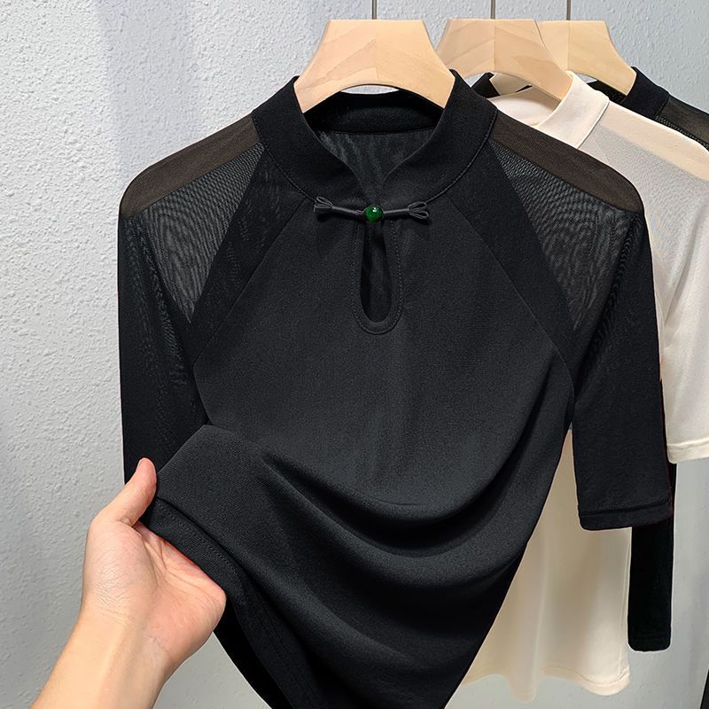 Etnische stijl mesh T-shirt me - Ethnic Chic Fashion recensie en prijs