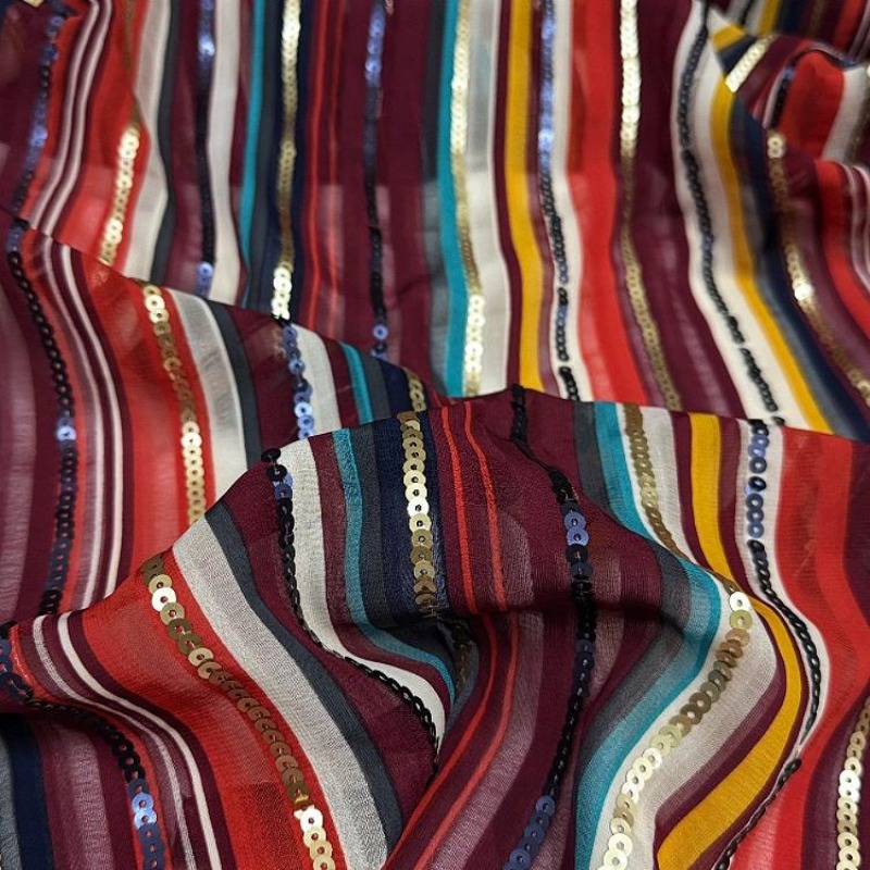 Kleurrijk gestreept geborduurd - Ethnic Fashion Design recensie en prijs