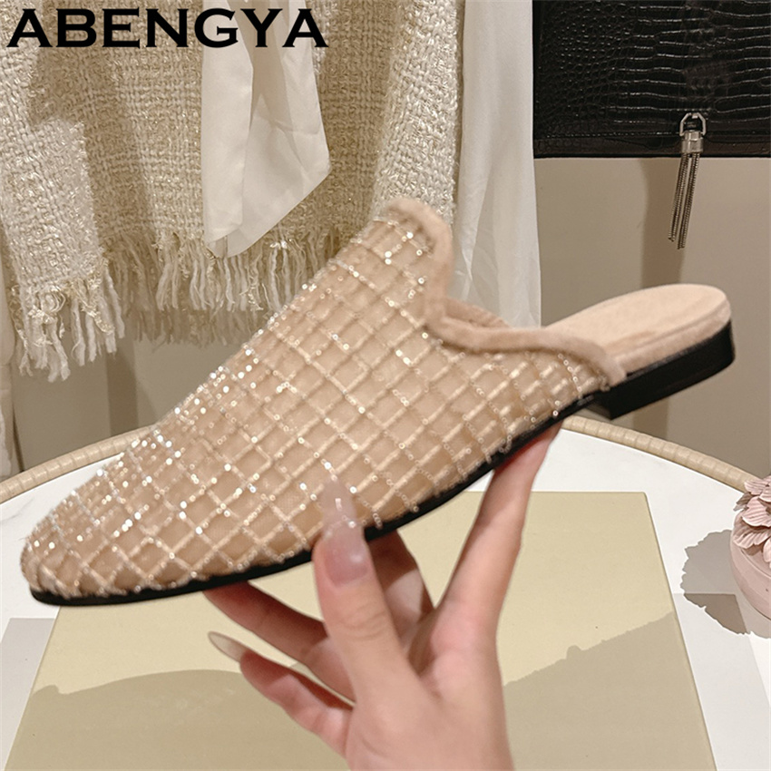 Glanzende kant mesh ronde teen - Ethnic Fashion In recensie en prijs
