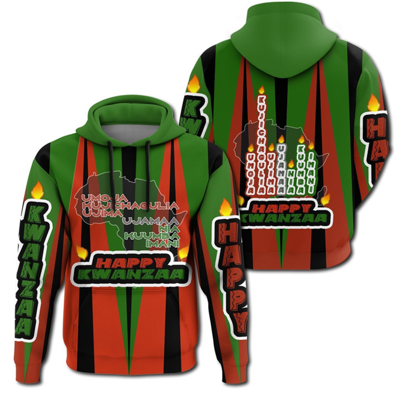 African Kwanzaa Hoodies 3D Pri - Men'S Ethnic Fashion Trends recensie en prijs