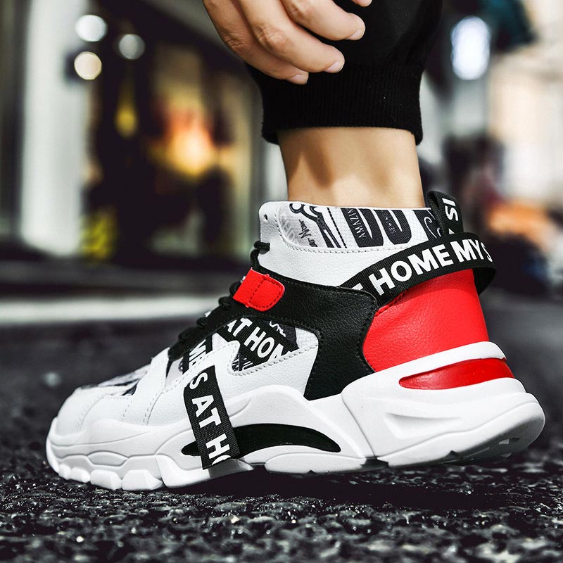 Grote Maat Hoge Top Chunky Man - Ethnic Fashion Show Ideas recensie en prijs
