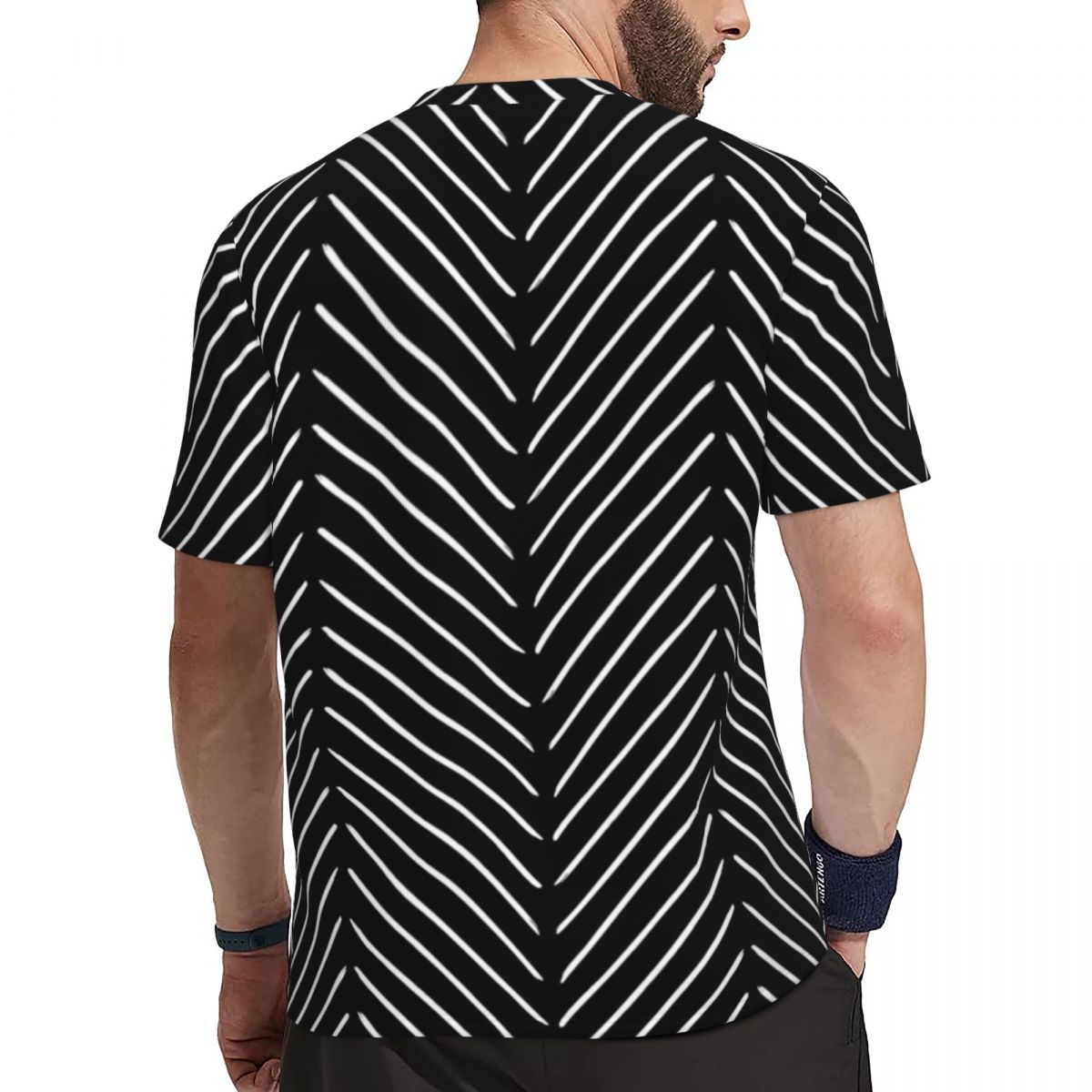 Sportswear T-Shirt Male Retro  - Mudcloth Print Top recensie en prijs