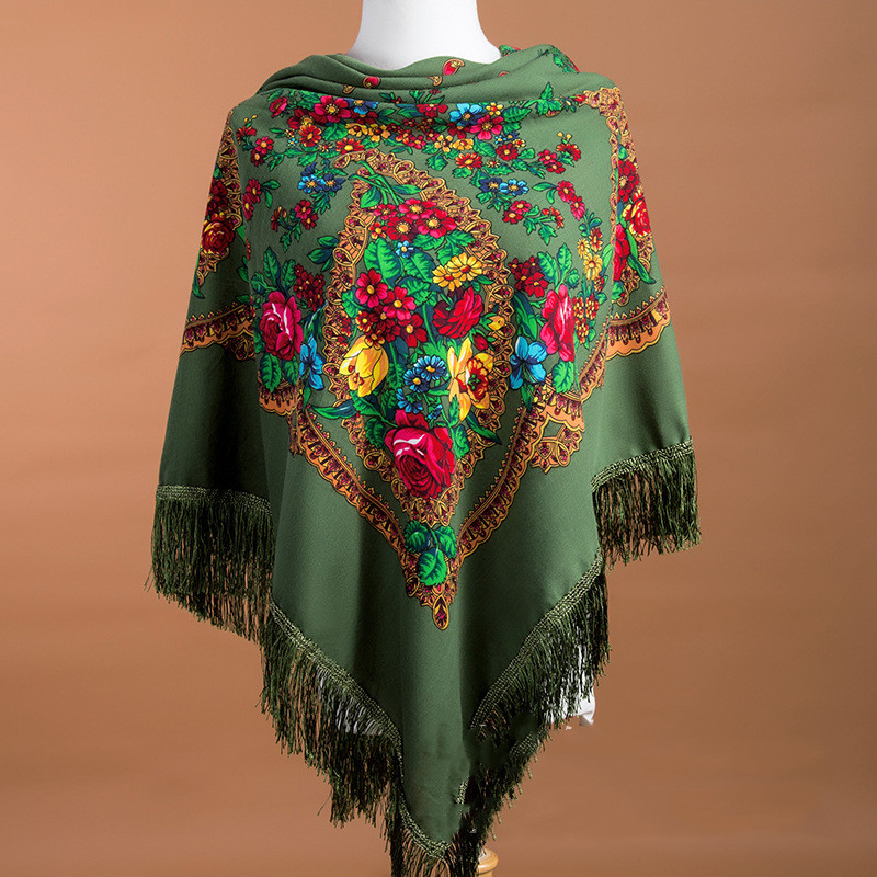 135*135 cm Russische Sjaal Etn - Winter Ethnic Fashion For Women recensie en prijs