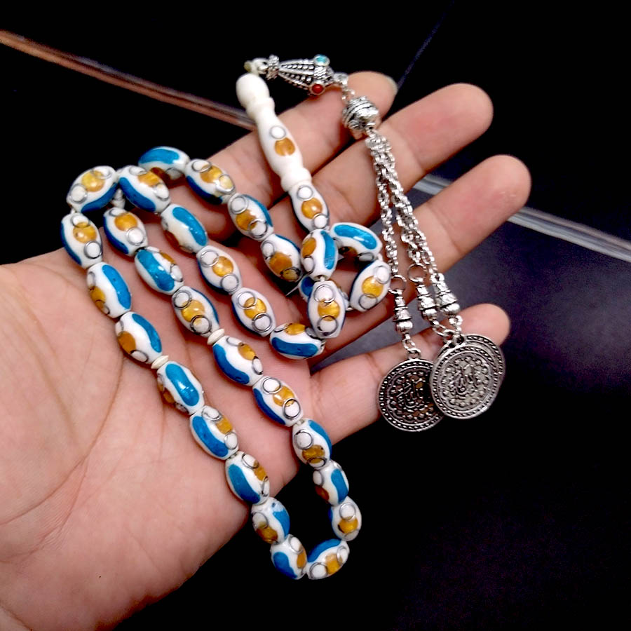 Kamelenbot Tasbih met blauwe l - Ethnic Fashion Online recensie en prijs
