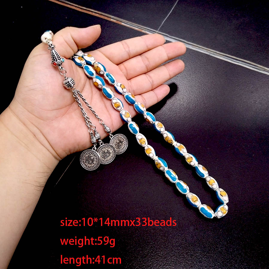 Kamelenbot Tasbih met blauwe l - Ethnic Fashion Online recensie en prijs