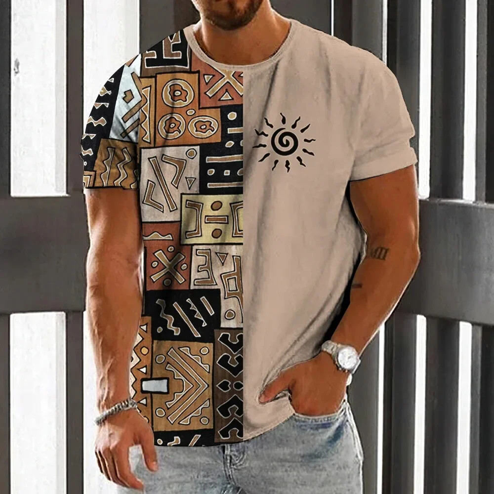 Vintage Etnische Stijl Heren T - Men'S Ethnic Fashion Trends recensie en prijs
