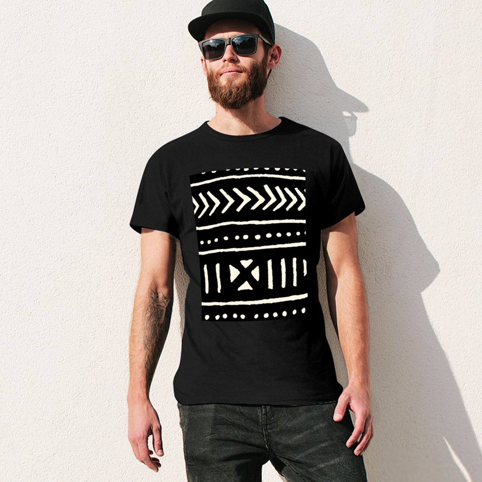 Afrikaans modderdoek zwart-wit - Mudcloth Print Top recensie en prijs