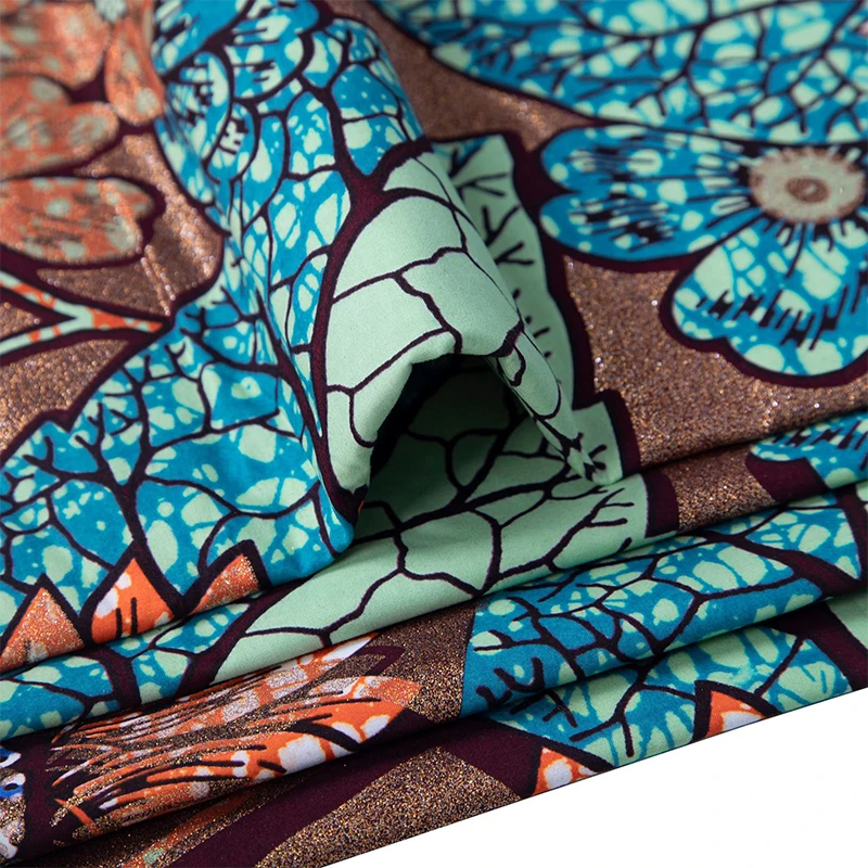 Katoenen Afrikaanse Flash Gold - African Ankara Print recensie en prijs