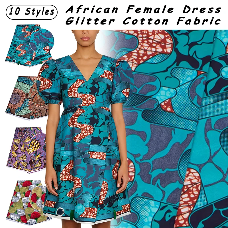 Katoenen Afrikaanse Flash Gold - African Ankara Print recensie en prijs