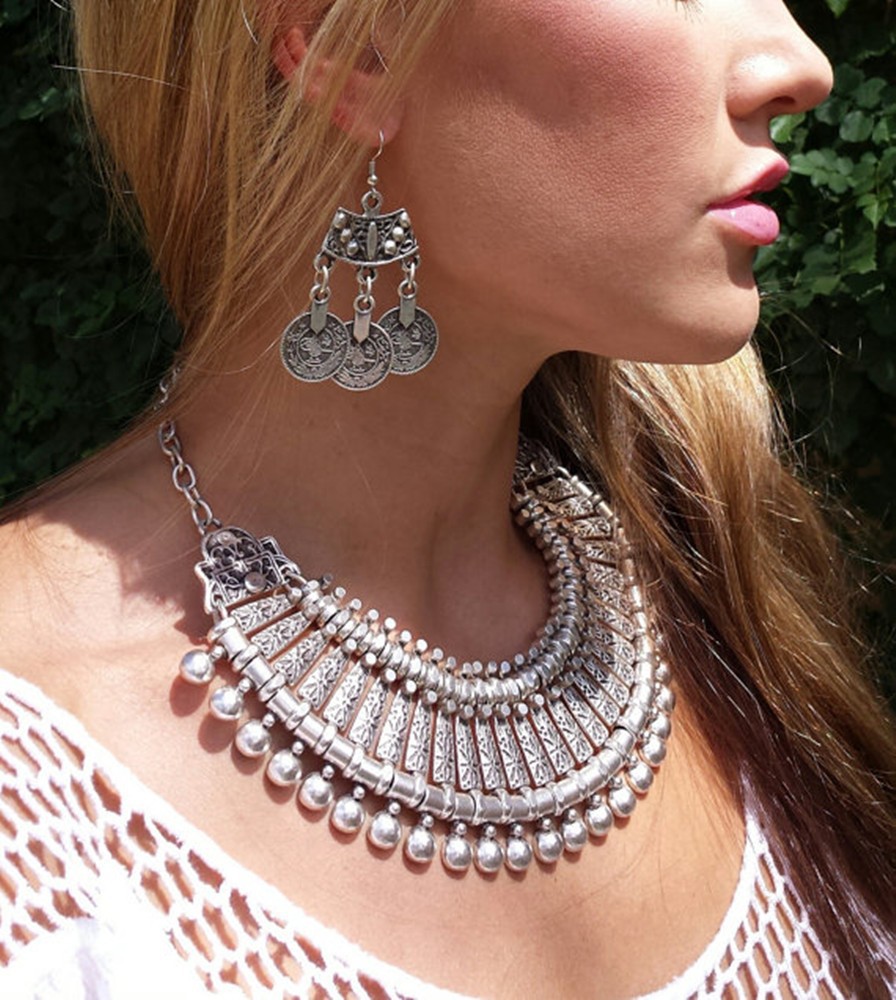 Vintage Zilverachtig Strand Mu - Ethnic Fashion Pakistan recensie en prijs