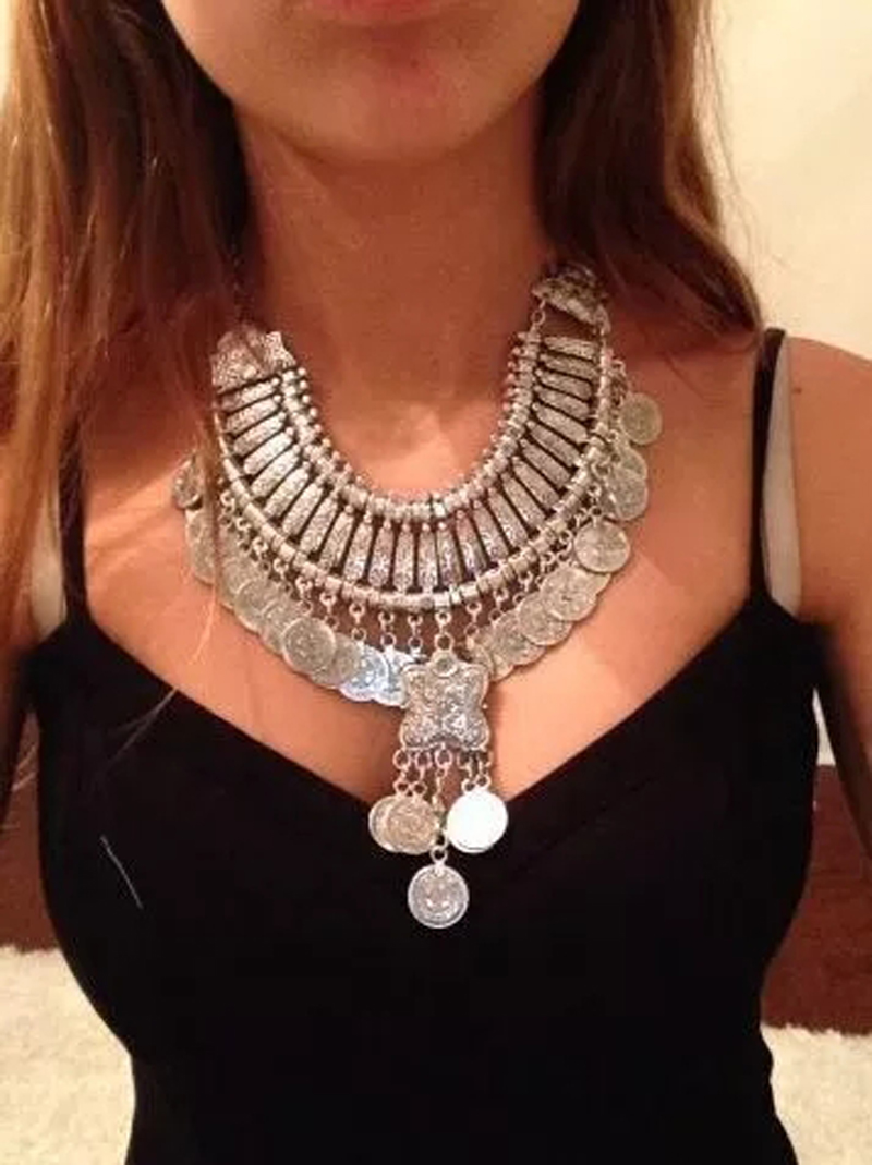 Vintage Zilverachtig Strand Mu - Ethnic Fashion Pakistan recensie en prijs
