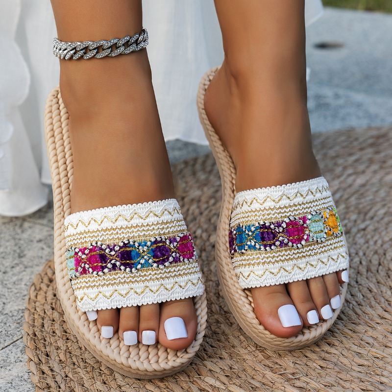Damesslippers Outdoor Platte D - Ethnic Fashion Designer recensie en prijs
